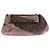 Clutch Fendi To You in pelle e camoscio marrone - vista 2