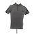 Polo de manga corta gris de algodón Prada