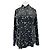 Camisa de seda Equipment negra con estampado de estrellas Negro