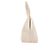 Borsa a mano By Far in pelle beige con rilievo alligatore e oro - vista 3