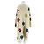 Autre Marque Long cardigan écru ROSE CARMINE avec broderie de fleurs Beige - vue 2
