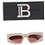 Balmain B-Spirit Rectangular Sunglasses Beige - view 7