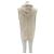 Autre Marque Ärmelloser ecrufarbener Cardigan Beige - Ansicht 2