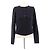 Alaïa Marine Wollcardigan Marineblau