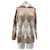 Autre Marque Beige-weißer Zip-Pullover  - Ansicht 1