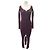 Courreges Langes Kleid Bordeaux / Pflaume