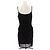 Herve Leger Schwarzes Trägerloses Kurzes Kleid - Ansicht 2