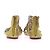 Sandali Giuseppe Zanotti in suede giallo con strass e perle - vista 5