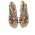 Sandali Giuseppe Zanotti in suede giallo con strass e perle - vista 6