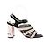 Chanel Sandali con tacco in tweed Nero - vista 2