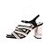 Chanel Sandali con tacco in tweed Nero - vista 3