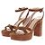 Gianvito Rossi Sandali con tacco in camoscio Marrone