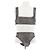 Autre Marque Bikini de dos piezas Gris