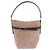 Autre Marque Cremella Bucket Bag Wildleder Beige