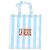 Autre Marque Borsa Tote LA VESTE in cotone a righe blu e bianche