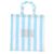 Autre Marque Borsa Tote LA VESTE in cotone a righe blu e bianche - vista 3