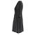 Courreges Schwarzes Kurzes Wollmischkleid mit Langarm - Ansicht 4