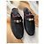 Mule Hermès OZ in pelle nera Nero - vista 9