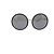 Linda Farrow Gafas de sol redondas Negro