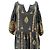 Autre Marque Abito maxi in lana nera con ricami Nero - vista 5