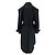 Autre Marque Schwarzer Woll-Trenchcoat mit Gürtel - Ansicht 2