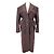 Autre Marque Trench de lana burdeos