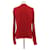Louis Vuitton Roter Wollpullover mit V-Ausschnitt  - Ansicht 2