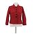 Louis Vuitton Rote Jacke mit Hahnentrittmuster-Futter