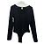 Autre Marque Body negro de manga larga de algodón FLORE FLORE