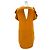 Vestido corto de seda naranja con mangas cortas Just Cavalli - vista 2