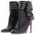 Alaïa Botines de cuero con tacón Negro