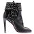Alaïa Botines de cuero con tacón Negro - vista 2