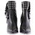 Alaïa Botines de cuero con tacón Negro - vista 4