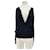 Autre Marque Schwarzer Wollpullover mit V-Ausschnitt  - Ansicht 1