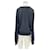 Autre Marque Schwarzer Wollpullover mit V-Ausschnitt  - Ansicht 2