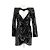 Saint Laurent Paillettenkleid Schwarz