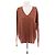 Dries Van Noten Pull fin marron en laine