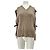 Autre Marque DUPLO Wollpullover beige ärmellos geknotet