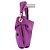 Piccola borsa a mano Jimmy Choo viola in tessuto Porpora - vista 2