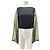 Autre Marque Top negro L'ETIQUETTE con mangas doradas Dorado