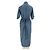 Autre Marque APIECE APART Gestreiftes Midikleid Blau Baumwolle - Ansicht 2