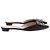 Manolo Blahnik Satin Mules Schwarz mit silberner Strassschnalle - Ansicht 2