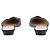 Manolo Blahnik Satin Mules Schwarz mit silberner Strassschnalle - Ansicht 5