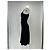 Autre Marque GAÂLA Trägerloses Kleid aus schwarzem Satin - Ansicht 4