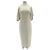Alaïa Woll-Maxikleid beige