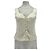 Autre Marque Top sem mangas de cetim creme COMMENSE Branco