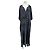 Autre Marque RAQUEL ALLEGRA Maxikleid aus blauer Seide