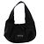 Autre Marque Borsa a spalla in satin "Le Biscuit" Nero