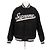 Bomber Nero Supreme con Logo in Nylon