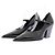 Cos Schwarze Lederpumps mit spitzer Kappe